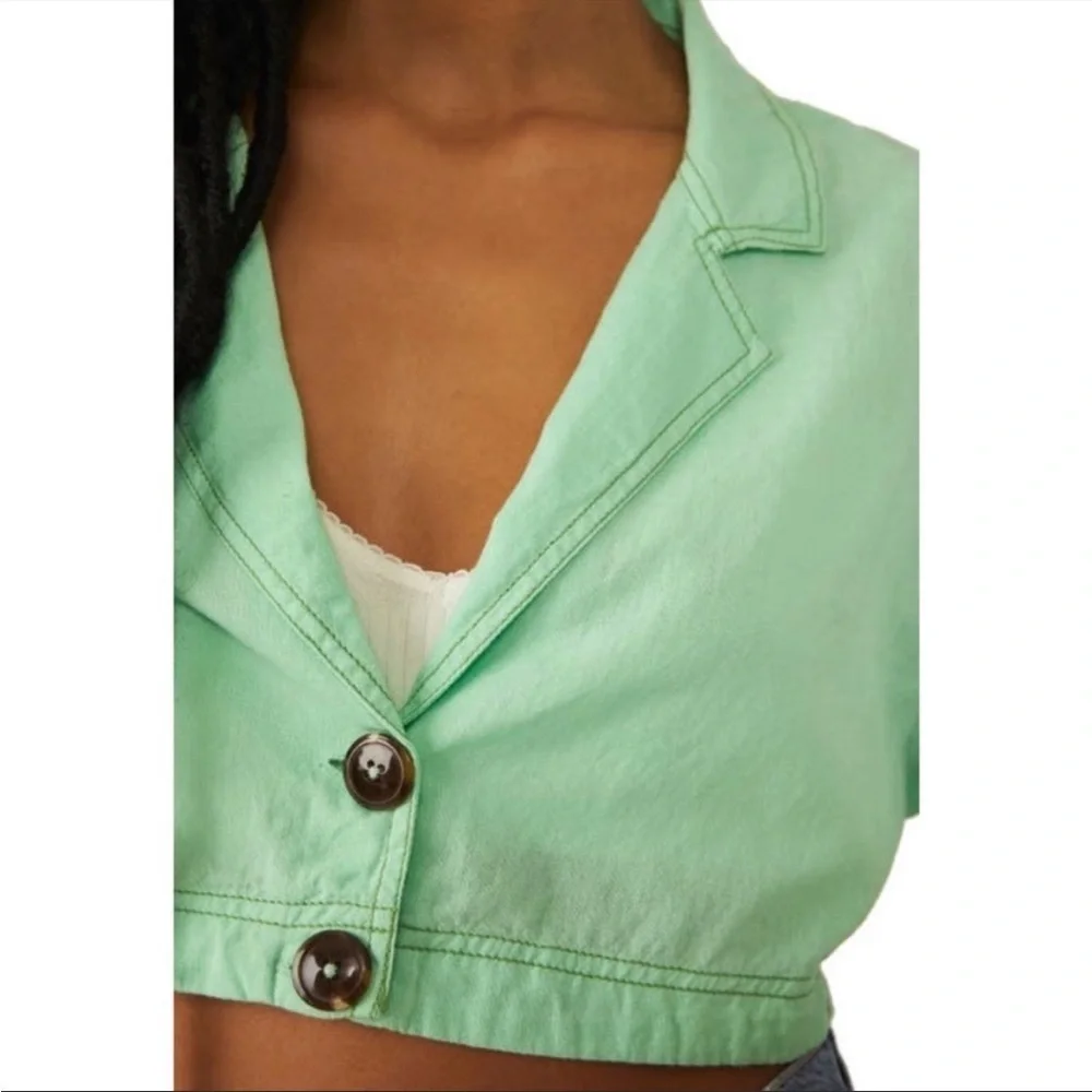 Free People Honeydew Crop Top